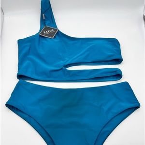 Zaful blue, swimming suit size xl